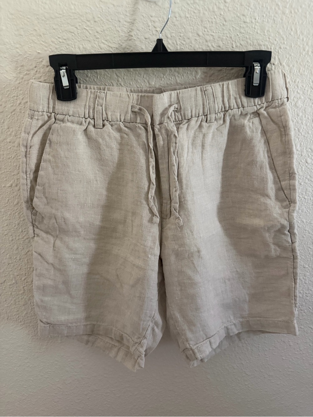 H&M Men's Linen Drawstring Shorts Relaxed Fit 32R